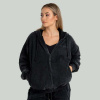 GymBeam Dámska mikina Zip Washed Black - STRIX Veľkosť: XL, Veľkosť oblečenia: XL