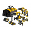 Dewalt 18V kombosada 6 ks v taške 2x4.0 Ah DCK607M2