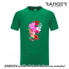 Tričko RANGER® - KVETY Zelená 4XL