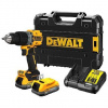 DeWALT Náradie - 18 V AKU vŕtačka s príklepom, 2x aku 1,7 Ah POWERSTACK, nabíjačka DCD805E2T