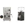 Profitec GO, brushed stainless steel + Eureka Mignon Specialita, CR anthracite