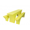 TENTino Elastický poťah STANDARD na pivný set 220x50 - 220x70 cm Farba obrusu: SVIETIVO ŽLTÁ / YELLOW