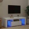 zahrada-XL TV skrinka s LED svetlami biela 120x35x40 cm 804346