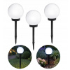 Solárna lampa zapichovacia SOLÁRNA LAMPA GUĽA biela 34 cm 6 ks