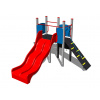 Playground System DETSKÉ IHRISKÁ - zostava s dvojitou šmýkačkou a šplhaním-celokovová