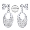 SILVEGO stříbrné náušnice na puzetu se Swarovski® krystaly SILVEGOB36096