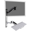 Digitus DA-90354 1-násobný držiak na stenu pre monitor 38,1 cm (15) - 68,6 cm (27) výškovo nastaviteľný, odkladacie miesto na klávesnici, sklápajúci,; DA-90354