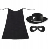 Zorro Outfit Hat Mask Cape 90 cm 3el (Zorro Outfit Hat Mask Cape 90 cm 3el)