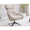 Otočné kreslo Pavia, svetlo béžová tkanina