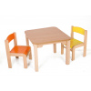 Hajdalánek Detský stolík MATY so stoličkami LUCA farba druhej stoličky: oranžová, farba prvej stoličky: žltá