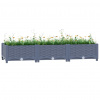 vidaXL Vyvýšený záhon 120x40x23 cm polypropylén - Sivá - 148389-97595