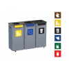 Modular Vonkajší odpadkový kôš - zmes, objem 70 l