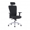 Office Pro Kancelárska stolička HALIA SP s podhlavníkom + podrúčky, čierna