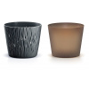 PROSPERPLAST Kvetináč SANDY ROUND ECO WOOD antracit 12,8 cm