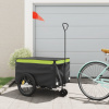 zahrada-XL Vozík za bicykel, čierno zelený 45 kg, železo 94116