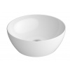 SAPHO PURA Ø42cm umývadlo na dosku okrúhle, bez prepadu, keramické, biele, 885111