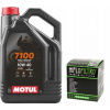 Originálny OLEJ MOTUL 7100 4L 10W40 + FILTR Hiflo HF138 Suzuki Gsxf Gsf Gsx
