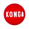 KONG Signature Ball L (8cm) 2ks. - hladká, gumená loptička pre psa s pískadlom