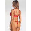 Obsessive Sexy komplet Matildea - otvorený klin Červená 2XL/3XL