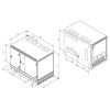 19' rozv.nást.12U/900x540mm+2U,server vpravo,čierny RFA-12-A95-BAX-A12