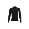 Chlapčenské tričko Under Armour HG Armour Mock Long Sleeve Black, 1369477-001-YSM YSM