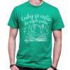Fajntričko Vin Tričko - Knihy sú cesta do iných svetov, Farba zelená, Strih/ Variant Pánsky/UNISEX