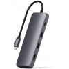 Satechi USB-C hybridný multiportový adaptér, SSD, Space Gray Aluminium ST-UCHSEM
