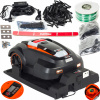 Kosiaci robot NAC, elektrická kosačka na trávu RLM1500-AP Automatická kosačka na trávu (ROBOT AUTOMATICKÁ kosačka NAC 1500m2 BL INDUKČNÝ MOTOR + KOLÍKY + KÁBEL)