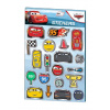 Súprava samolepiek 6 listov Cars