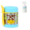 SKIPHOP SKIP HOP Zoo Termoska na jedlo s lyžičko/vidličkou Žirafa 325 ml, 3+ + AQUAINT 500 ml