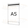 Plastová kapsa A5 na výšku typ C 1x magnet - PVC kapsa A5V - 1x magnet - 1 ks