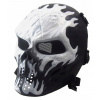 Airsoft - Maska taktická lebka biela čierna paintball asg (Airsoft - Maska taktická lebka biela čierna paintball asg)