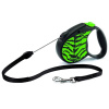 Flexi Safari Tiger vodítko M do 20 kg, 5 m lanko - zelené