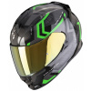 SCORPION prilba na motocykel EXO-491 SPIN, čierna/zelená, veľ. XL