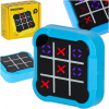 Kolečko křížek hra elektronická logická tic tac toe konzole přenosná modrá