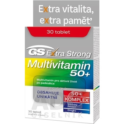 GS Extra Strong Multivitamín 50+ tbl 1x30 ks, 8594032759866