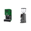 Gaggia New Classic E24 BC, green + Eureka Atom W 75, grey