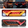 2 ks Sada kombinovaných svietidiel Zadné LED lampy pre závesné prívesy 12V/24V