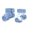 KipKep detské ponožky Stay-on-Socks; 6–12 mesiacov – 2 páry Farba: Party Blue