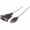 Manhattan 151856 sériový kábel Strieborná 0,45 m USB A Serial/COM/RS232/DB9 (151856)
