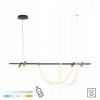 Závesná lampa Zuma Line BALBO 5 – svetelné body, integrovaný LED zdroj