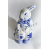Cibulák zajac v nohaviciach 11 cm originálny cibulák český porcelán Dubí, cibuľový vzor,