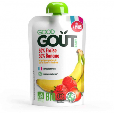 Good Gout Bio jahoda s banánom 120g - Jahoda, Banán