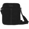 SEGALI Pánska kožená crossbody taška 7018 Black