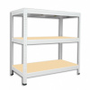 Kovový regál Biedrax 35 x 90 x 120 cm, biely - 3 police MDF, 275kg