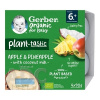 Gerber Organic Rastlinný Dezert Jablko a Ananás s kokosovým mliekom 4 x 90 g