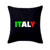 Italy Nápis - Vankúš 50x50 - 50x50 - Iba poťah ( Čierna )