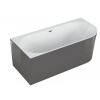 Polimat Sola 160x75 voľne stojaca akrylátová vaňa, grafitová Dĺžka vane: 160 cm, Orientácia: ľavá, 00041