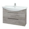 Dreja Umývadlová skrinka TAKE IT SZZ2 105 - D01 Betón / Úchytka T07 / D01 Betón