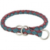 Trixie Obojok CAVO okrúhly polosťahovací, sangria/petrolejová 43-51cm/ 18mm